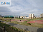 武庫川河川敷緑地 1492m