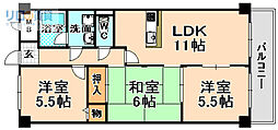 シエル 3LDKの間取図画像