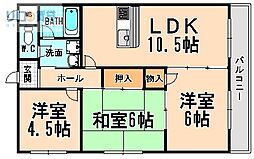 ハイムヤマダ 3LDKの間取図画像