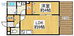 FREaサンライズ 1LDKの間取図画像