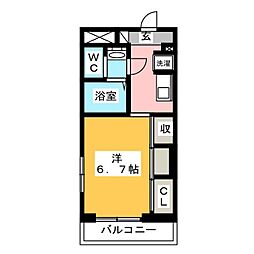 間取図画像 1K