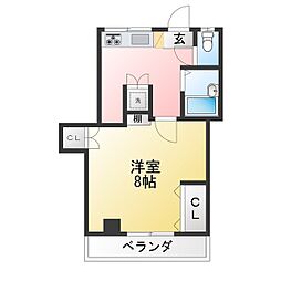 進藤マンション 1Kの間取図画像