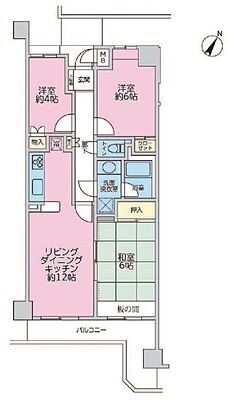 間取り ロイヤルステージ相模原番田（HH) 4階/-