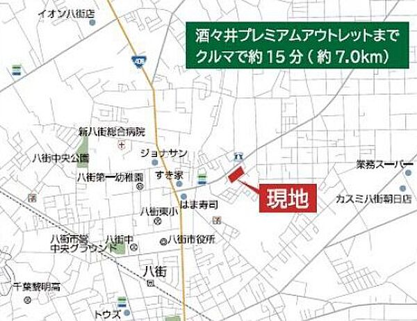 地図を拡大表示