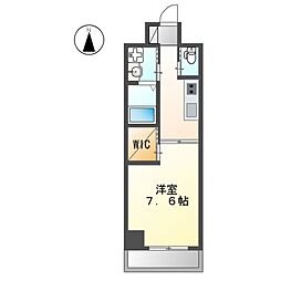 チラパレス天神山（TIRAPALASE天神山 9階1Kの間取り