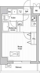 アーバンパーク綾瀬 1Kの間取図画像