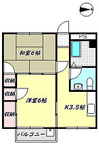 埼玉県越谷市南越谷５丁目（賃貸マンション2K・2階・30.37㎡） その2