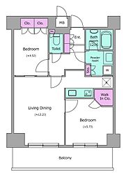 間取図画像 2LDK