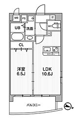 プリマベーラ代々木 1LDKの間取図画像