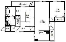 テラス浜田山ガーデニア 2LDKの間取図画像