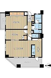 ドゥーエ芦花公園 2LDKの間取図画像