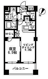 シャンピアグランデ深沢 1LDKの間取図画像