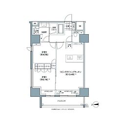 パークハビオ東中野 2LDKの間取図画像