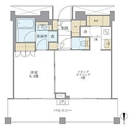 ブリリアイスト中野セントラルパーク 1LDKの間取図画像