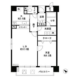 アステリオン松濤 1LDKの間取図画像