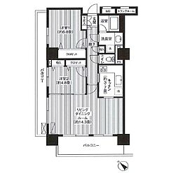 グランピラー高井戸 2LDKの間取図画像