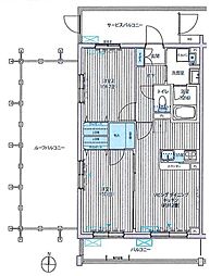 SYNCHRONICITYMusashino 2LDKの間取図画像