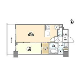 コンフォリア桜上水 1LDKの間取図画像