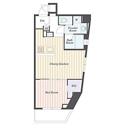 BCITYAPARTMENT杉並高井戸 1LDKの間取図画像