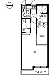 ヴァンテアンライフ高円寺壱番館 1LDKの間取図画像