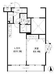 RESIDIA笹塚 1LDKの間取図画像