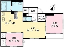 シティレジデンスT 2LDKの間取図画像