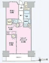 トラープランド翠命館 2LDKの間取図画像