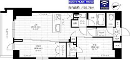 ステージグランデ用賀アジールコート 2LDKの間取図画像