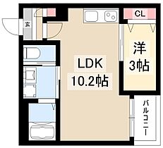 Warren haruta I  ｜ 愛知県名古屋市中川区春田1丁目162（賃貸アパート1LDK・1階・30.57㎡） その2