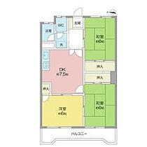 グリーンハイツ  ｜ 愛知県名古屋市中川区中郷1丁目13（賃貸マンション3LDK・4階・55.00㎡） その2