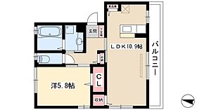 Wisdom  ｜ 愛知県名古屋市中村区白子町1丁目33（賃貸アパート1LDK・1階・44.13㎡） その2