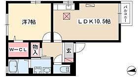 フェルメール  ｜ 愛知県名古屋市中川区戸田西3丁目2304（賃貸アパート1LDK・2階・44.71㎡） その2