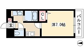 ルミエール長良  ｜ 愛知県名古屋市中川区長良町3丁目157（賃貸マンション1K・4階・24.00㎡） その2