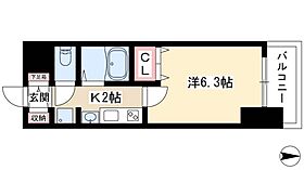 プレサンス名古屋駅前ヴェルロード  ｜ 愛知県名古屋市中村区名駅3丁目3-8（賃貸マンション1K・7階・20.80㎡） その2