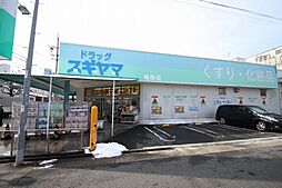 ドラッグスギヤマ城西店 411m