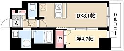 メイクスデザイン名駅南 9階1DKの間取り