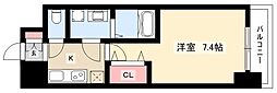 S-RESIDENCE浄心 3階1Kの間取り