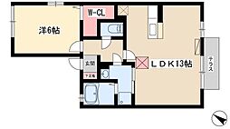 間取図画像 1LDK