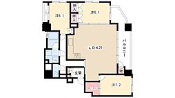 パシフィックコンフィート丸の内 3LDKの間取図画像