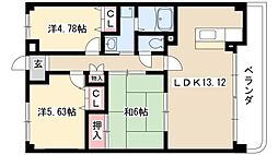 フィオーレ観月 3LDKの間取図画像