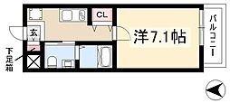 エルザビル名古屋駅前 1Kの間取図画像