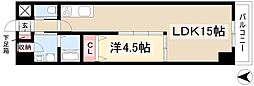 アルバグランデ名護屋 1LDKの間取図画像