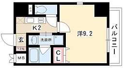 CITYSPIRE名駅前 1Kの間取図画像
