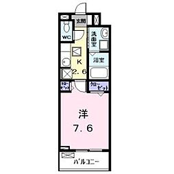 エクセルシオールII 1Kの間取図画像