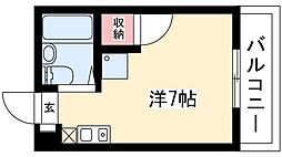 メゾンリラ ワンルームの間取図画像
