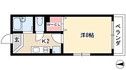 ディモーラ 1Kの間取図画像