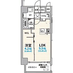 グランヴィア浄心 1SLDKの間取図画像