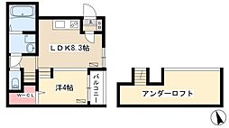 パルクカナヤマ2 1LDKの間取図画像