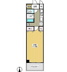 第2山忠ビル 1Kの間取図画像