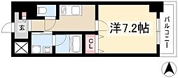 ボーデュキャナル幅下 1Kの間取図画像